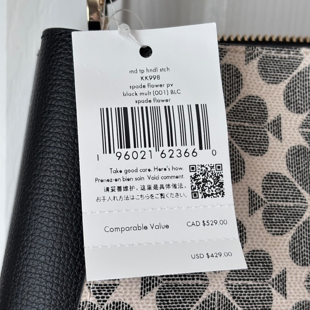 NWT Kate Spade - Spade Flower PV purse INCLUDING matching slim wallet NWT - Picture 7 of 16